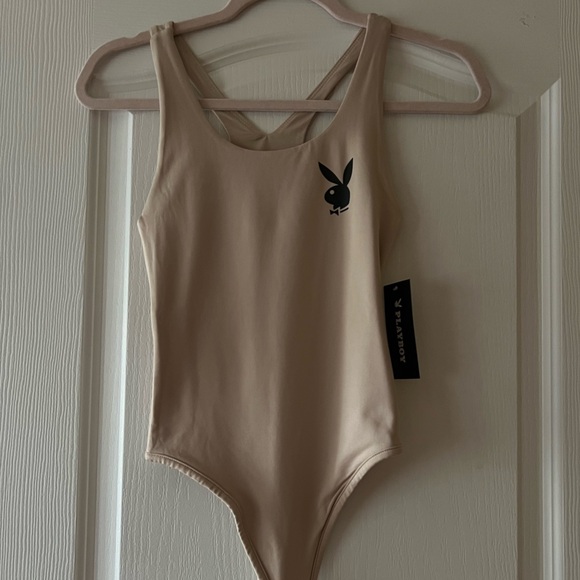 PLAYBOY Other - Beige Playboy Bodysuit NEW!